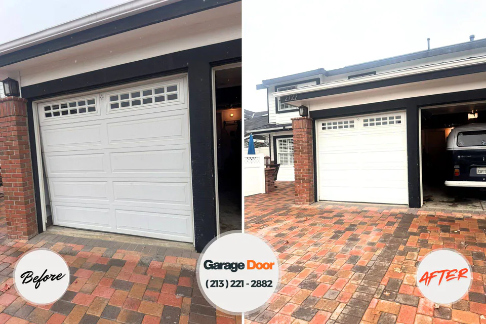 Before and after: garage door repair Saw Creek, PA